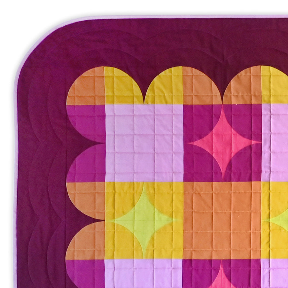 Gingham Glitz Quilt Paper Pattern by Holly Clarke Design