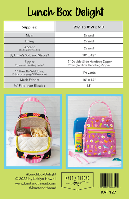 Lunch Box Delight Pattern - by Knot + Thread Design