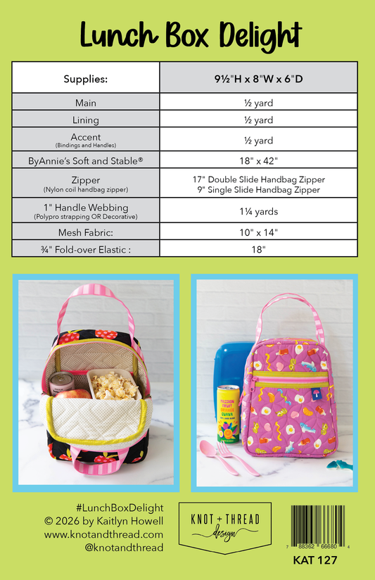 Lunch Box Delight Pattern - by Knot + Thread Design