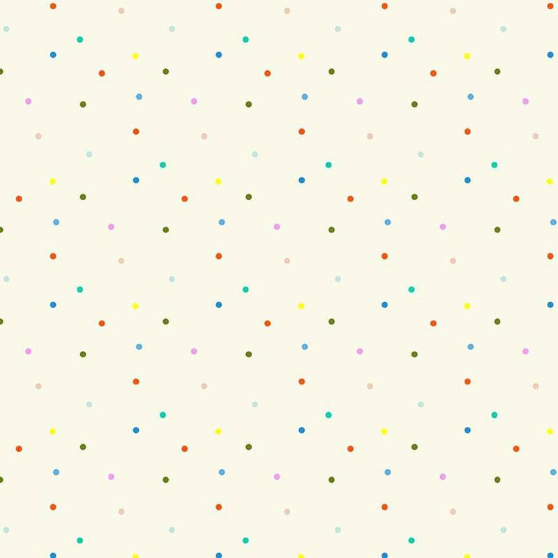Dear Stella Fabrics Hall Pass Faye Guanipa Dotty Egret Cream