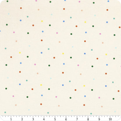 Dear Stella Fabrics Hall Pass Faye Guanipa Dotty Egret Cream