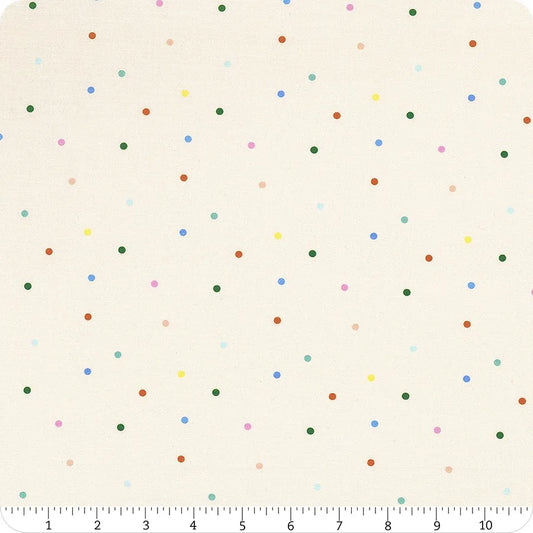 Dear Stella Fabrics Hall Pass Faye Guanipa Dotty Egret Cream