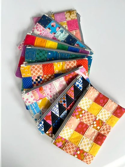 Patchwork Zippie Pouch Pattern by Sarah Jean Makes