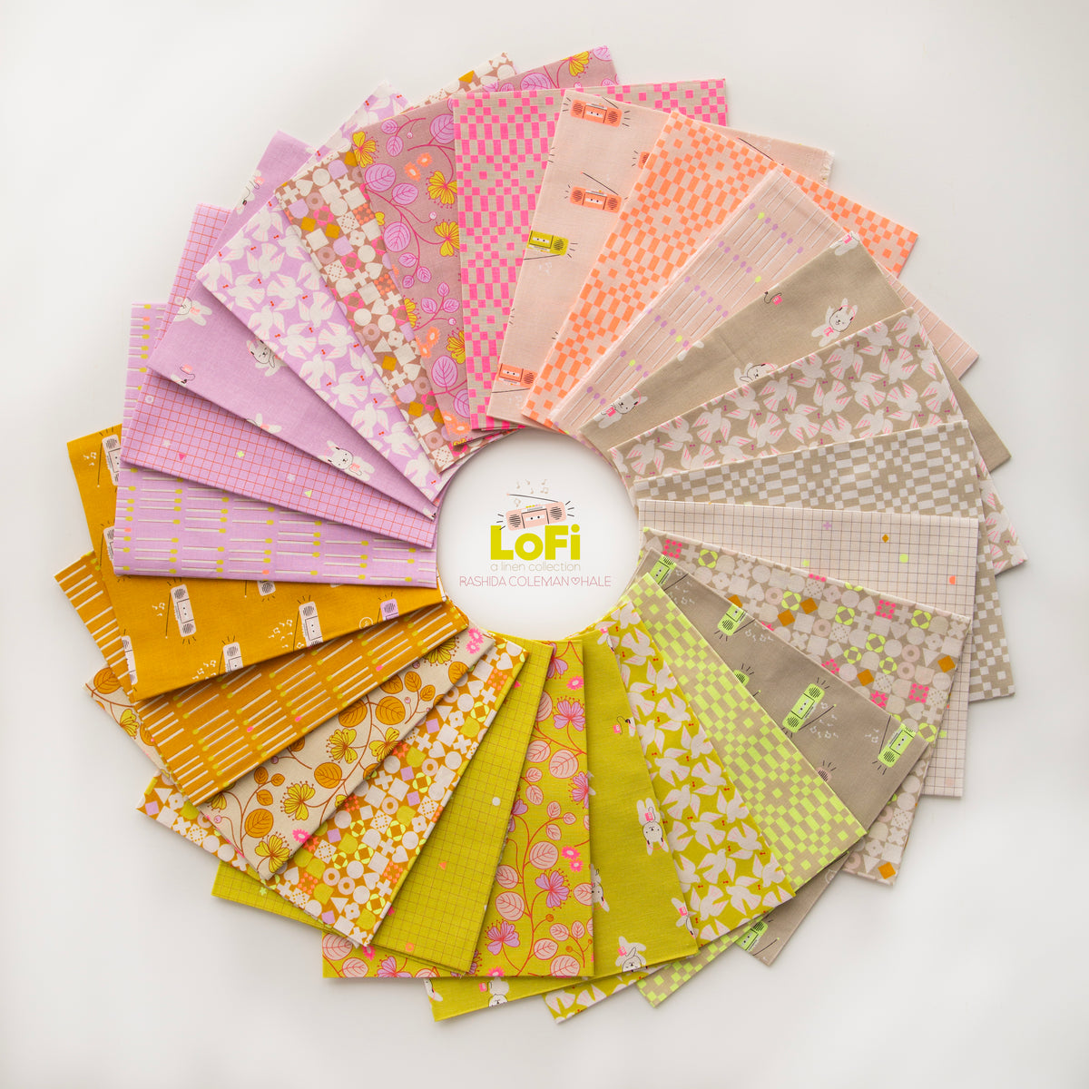 Ruby Star Society Lofi Linens Mini Charm Pack (2.5" squares)