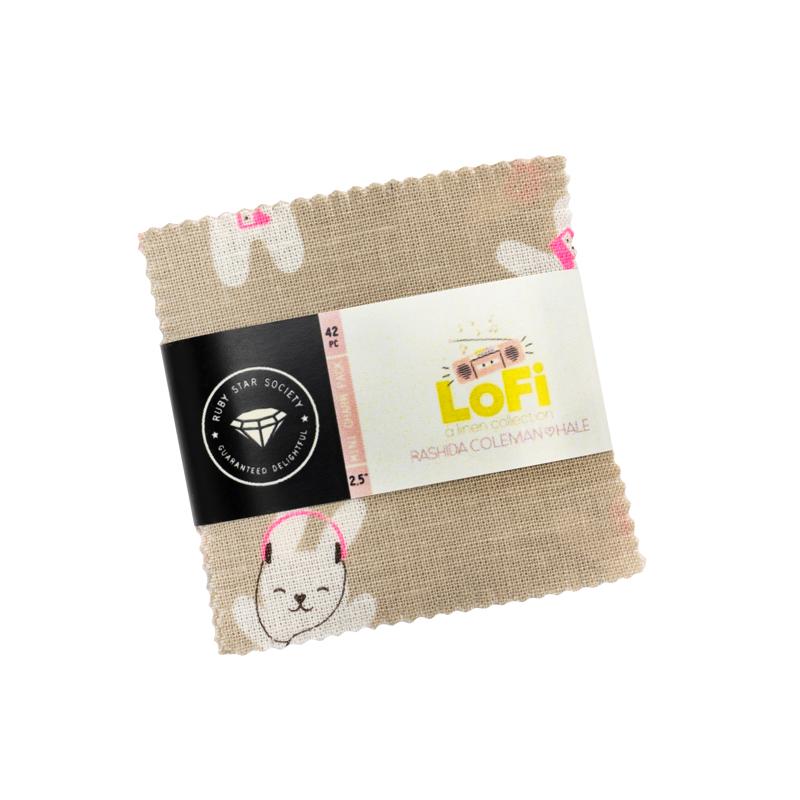 Ruby Star Society Lofi Linens Mini Charm Pack (2.5" squares)