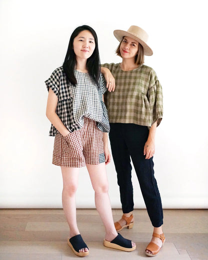 Collage Gather Top Sewing Pattern by Matchy Matchy Sewing Club