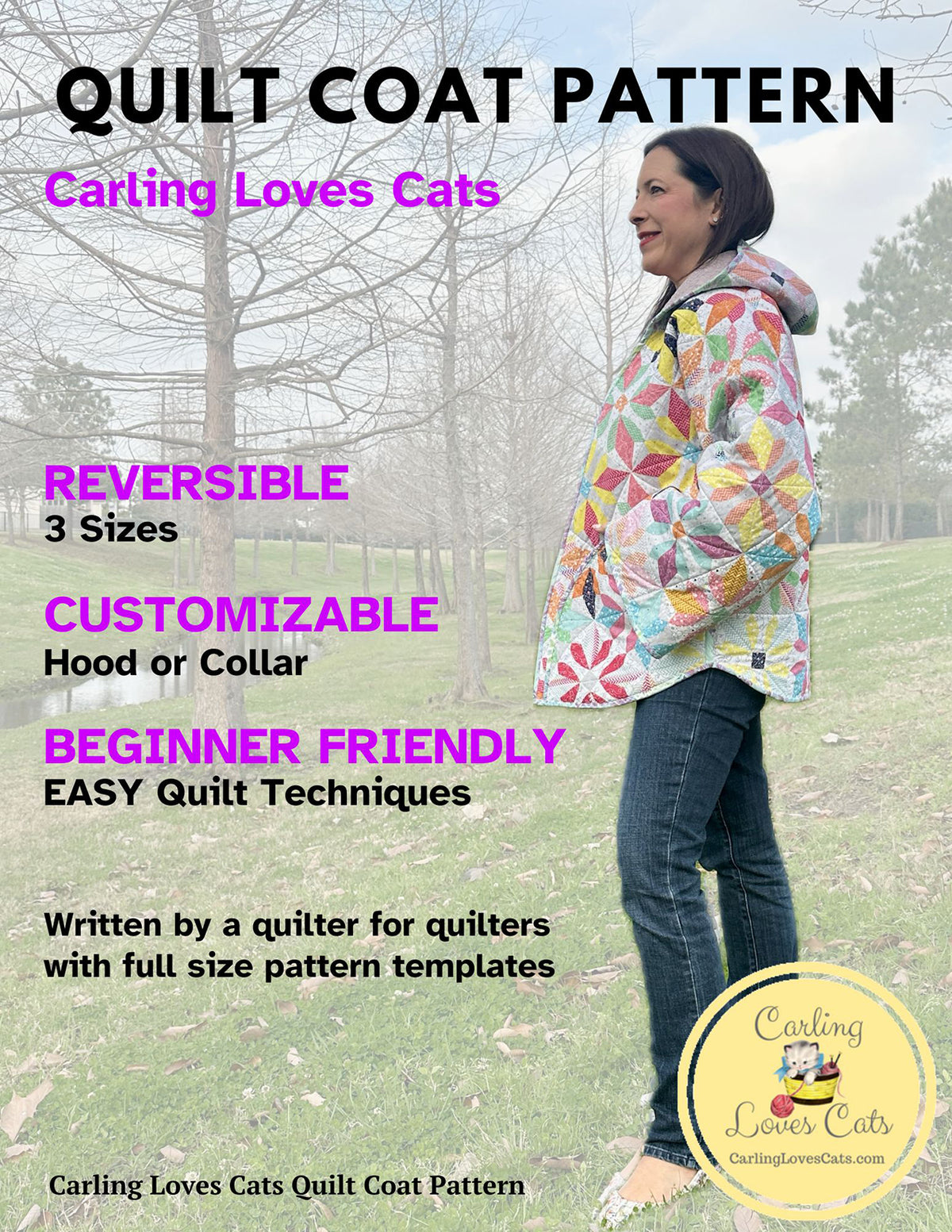 The Quilt Coat Pattern by Carling Loves Cats