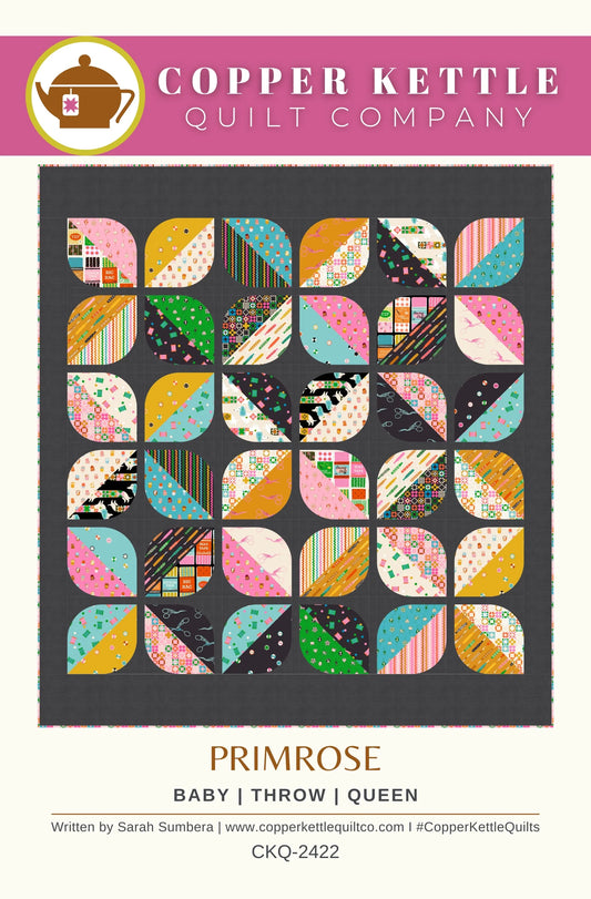 Primrose Quilt Paper Pattern by Copper Kettle Quilt Company