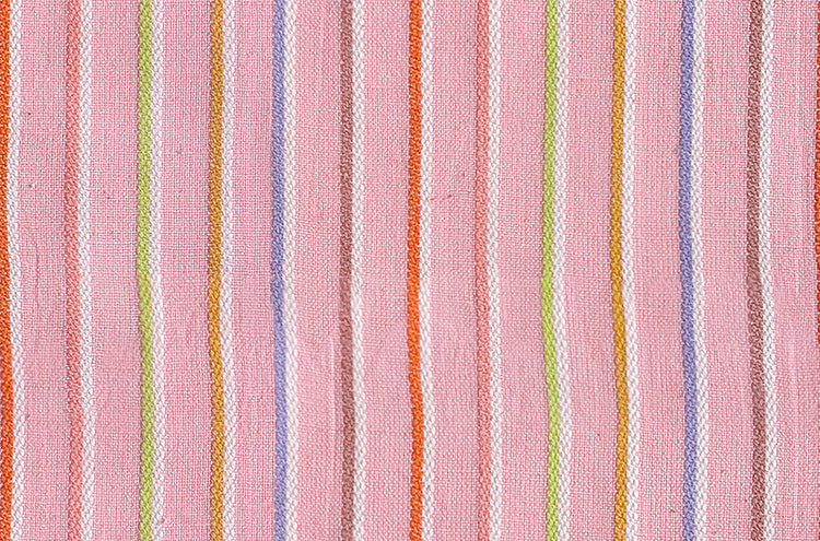 Ruby Star Society Warp and Weft Mystic Fable - Sketch Stripe Twist Weave in Rosebud Woven Cotton