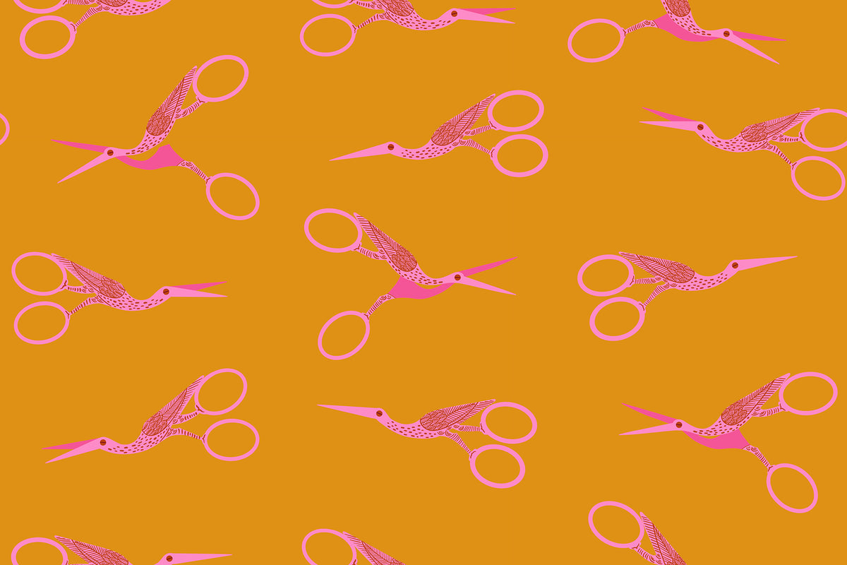 Stork Scissors in Honey - 1 800 Notion by Ruby Star Society