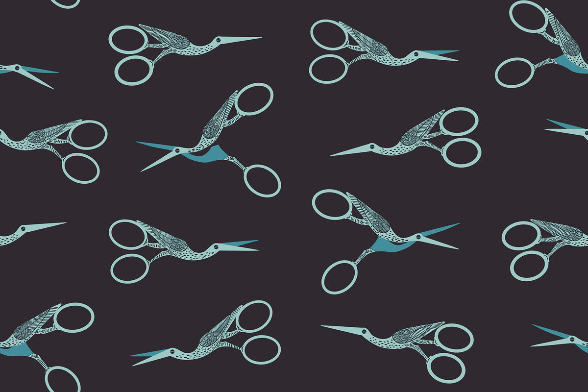 Stork Scissors in Soft Black - 1 800 Notion by Ruby Star Society