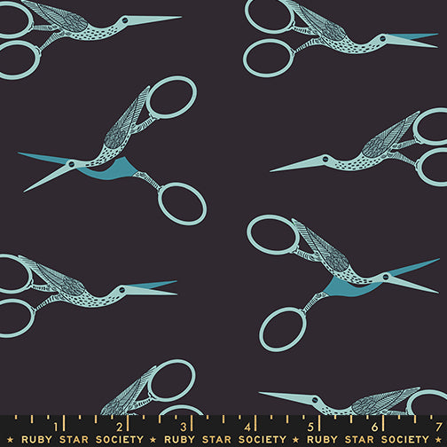 Stork Scissors in Soft Black - 1 800 Notion by Ruby Star Society