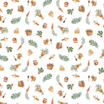 Farmers Produce in White from the Country Mouse Collection by Rae Ritchie for Dear Stella