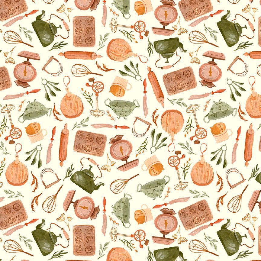 Baking Supplies in Cream Bramble Bakery by Rae Ritchie for Dear Stella