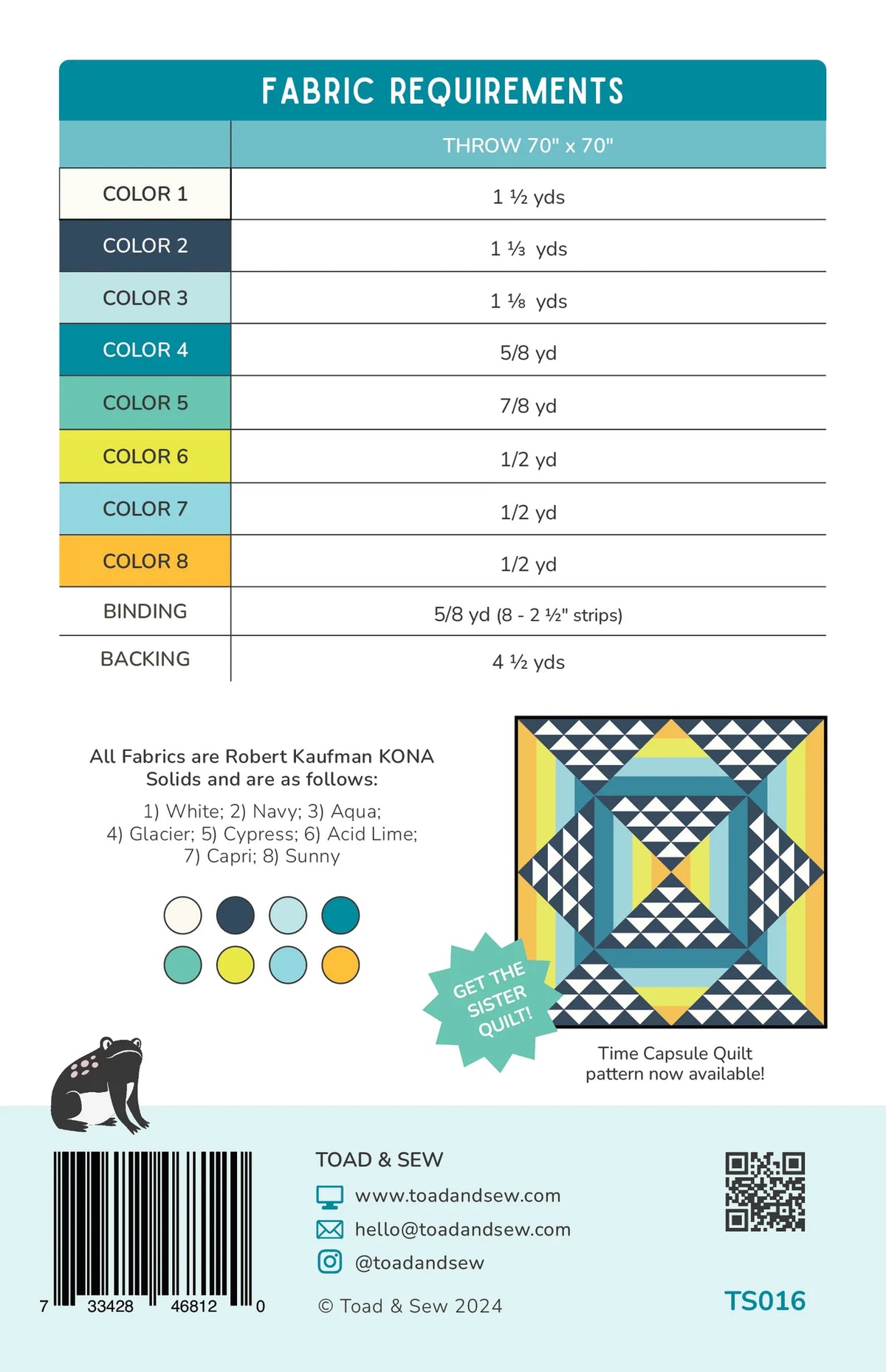 Diamond Flare Quilt Pattern - Paper Pattern by Toad & Sew