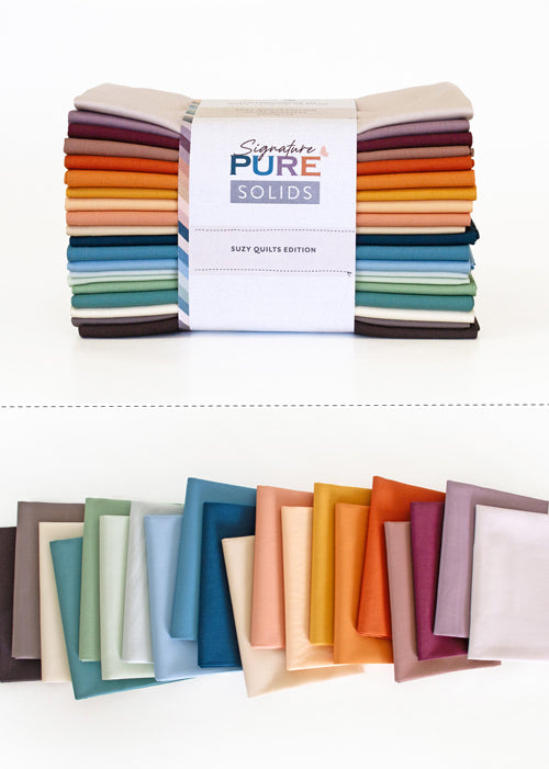 AGF Premium PURE Solids FQ Bundle, Suzy Quilts Edition - 20 Fat Quarters