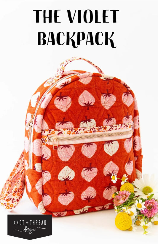 The Violet Backpack Paper Pattern by Knot + Thread