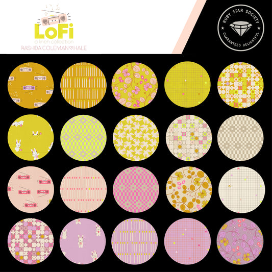Ruby Star Society Lofi Linens Mini Charm Pack (2.5" squares)