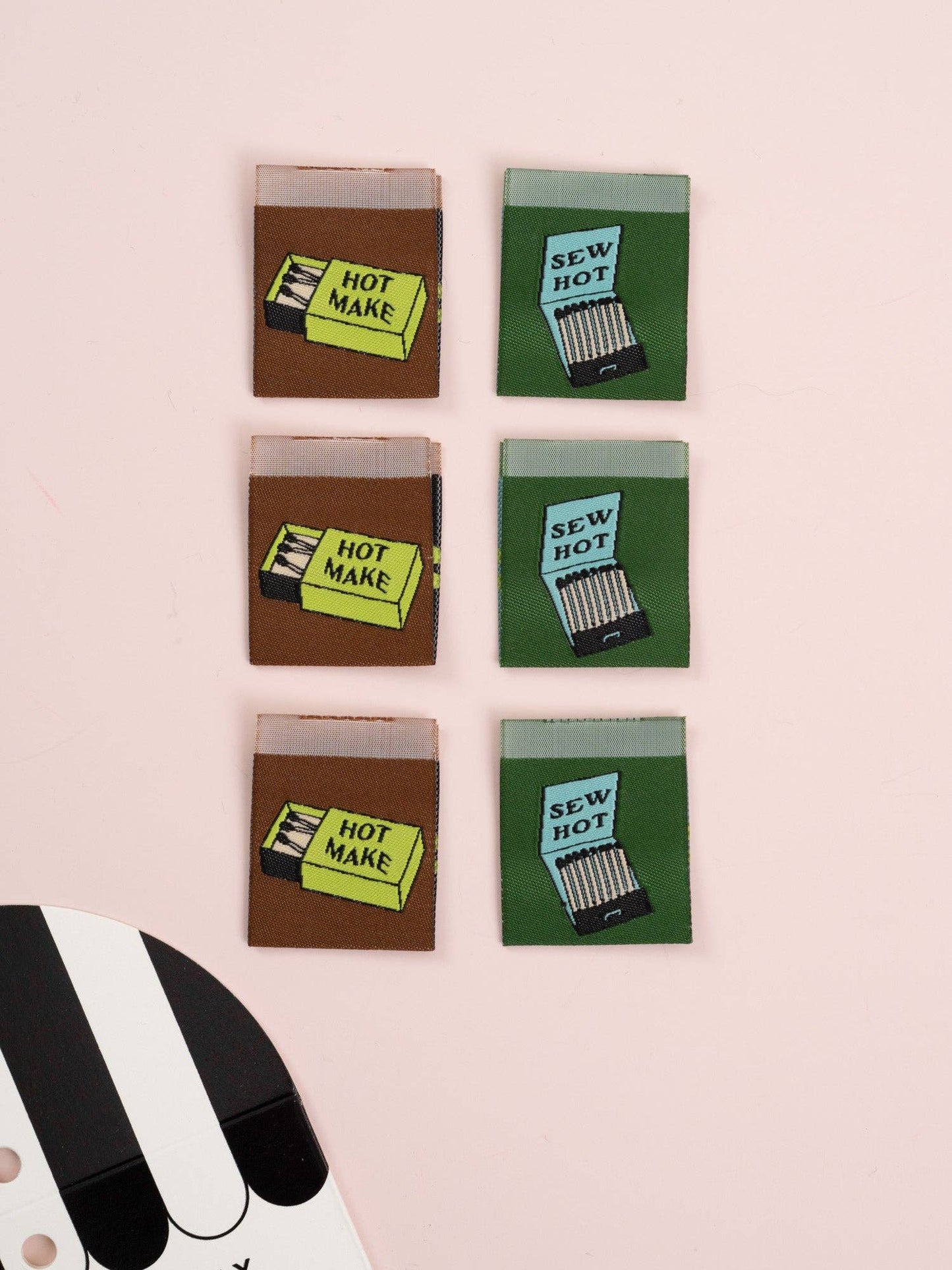 “Sew Hot” Matches Square Garment Labels by Matchy Matchy Sewing Club