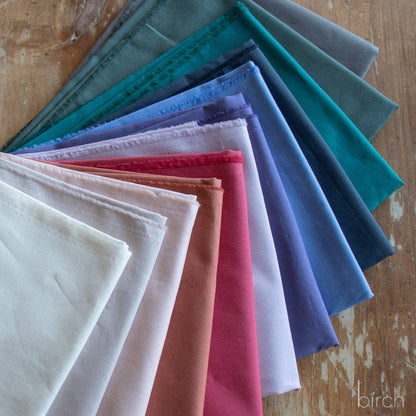 Serenity Solid Poplin Fat Quarter Bundle, 12 Total