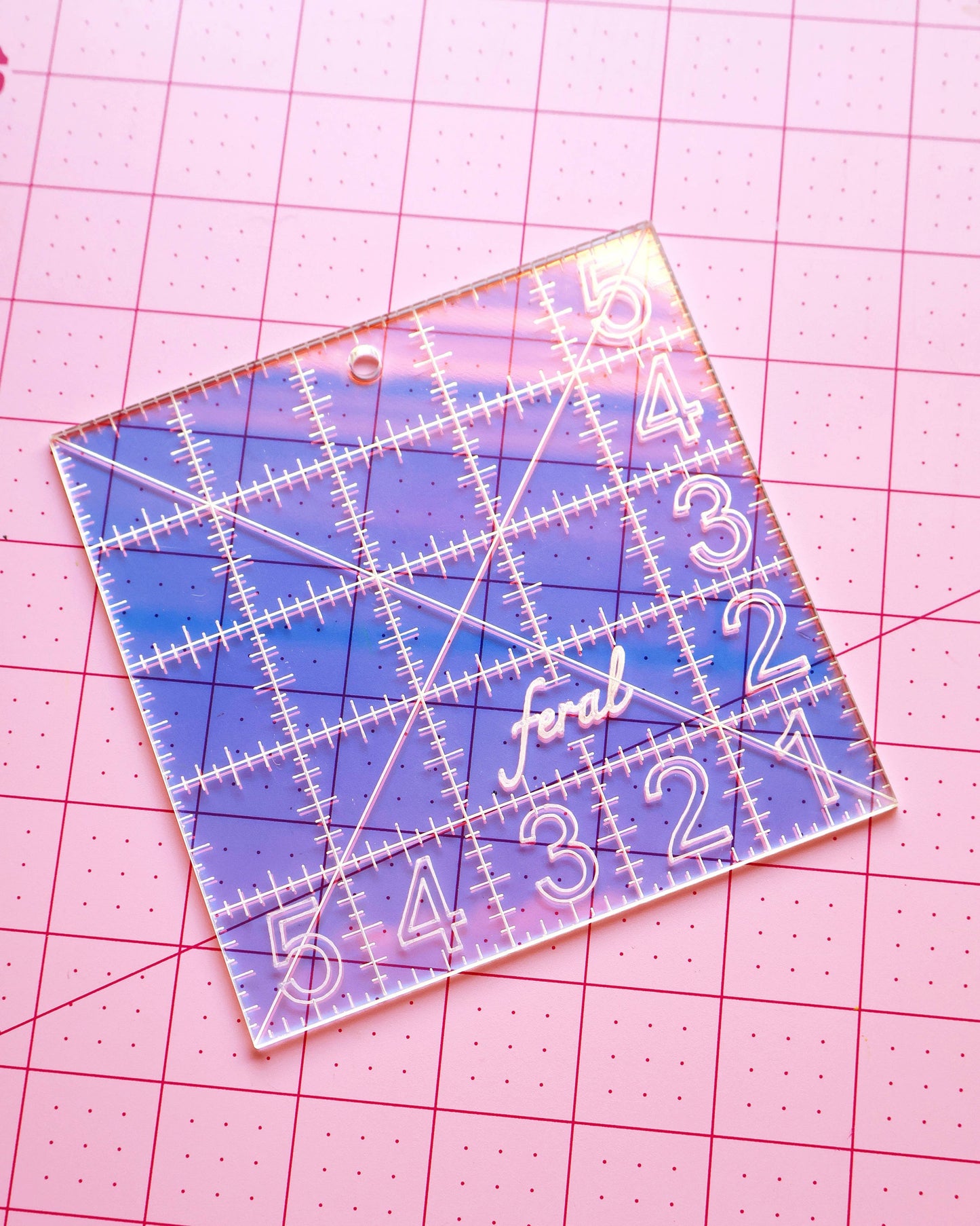 Charm Square 5" Ruler by Feral Notions