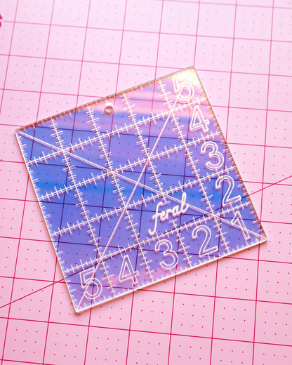 Charm Square 5" Ruler by Feral Notions