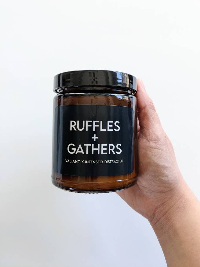 Ruffles + Gathers Candle | Peach & Cherry Blossom