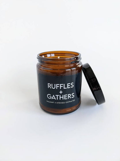 Ruffles + Gathers Candle | Peach & Cherry Blossom
