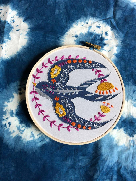 Sweet Swallow - Bird Embroidery Kit