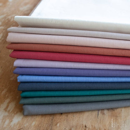 Serenity Solid Poplin Fat Quarter Bundle, 12 Total