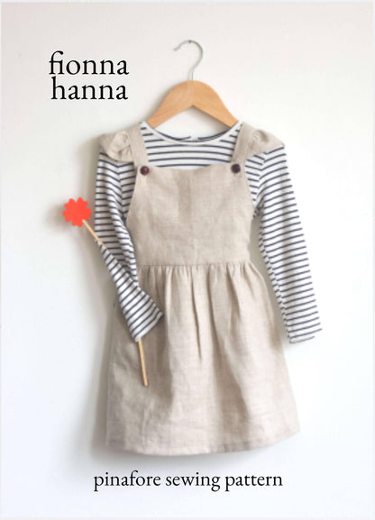 Pinafore Sewing Pattern for Toddlers & Little Kids - by fionna hanna