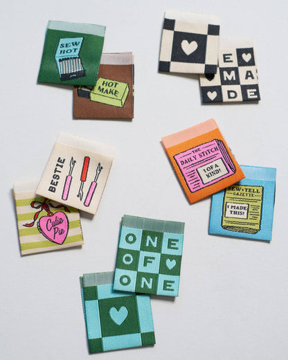 “Sew Hot” Matches Square Garment Labels by Matchy Matchy Sewing Club