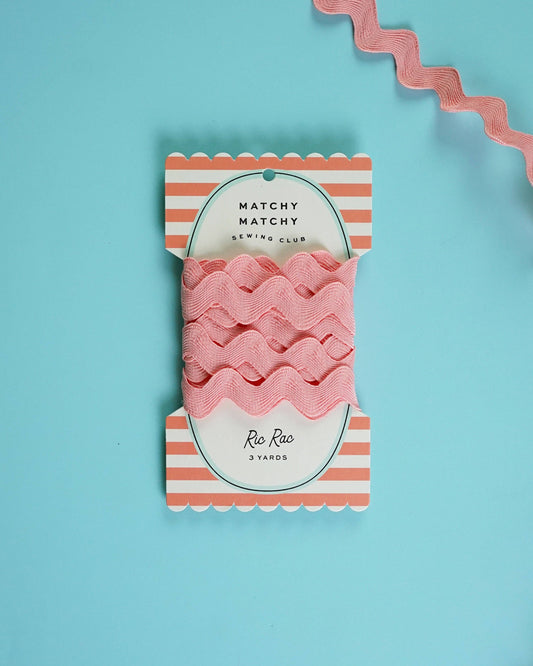 Pink Taffy Big Ric Rac by Matchy Matchy