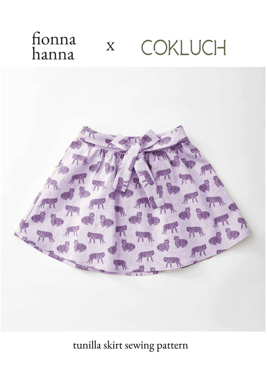 Tunilla Skirt Sewing Pattern for Toddlers & Kids - by fionna hanna x COKLUCH