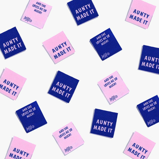 Aunty Made It Woven Labels - Pack of 6 Labels by KATM