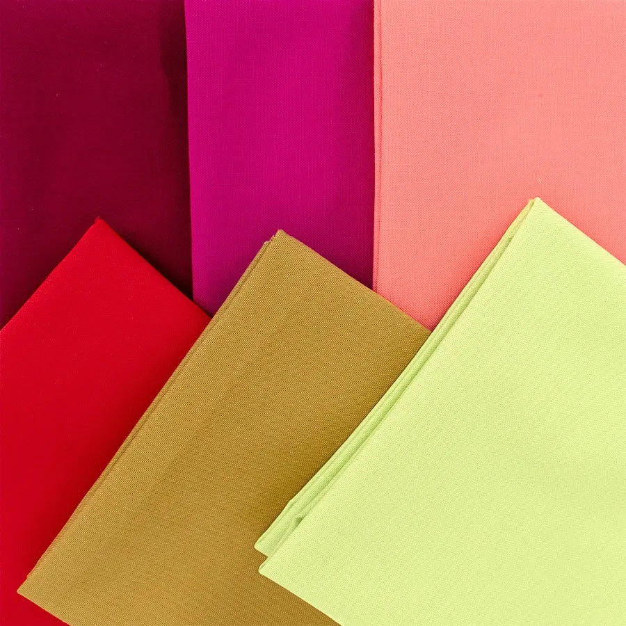 Happy Place Solids #4 Fat Quarter Bundle of 12 by Anna Maria Textiles