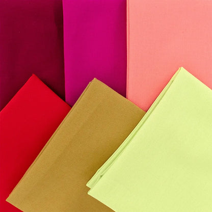 Happy Place Solids #4 Fat Quarter Bundle of 12 by Anna Maria Textiles
