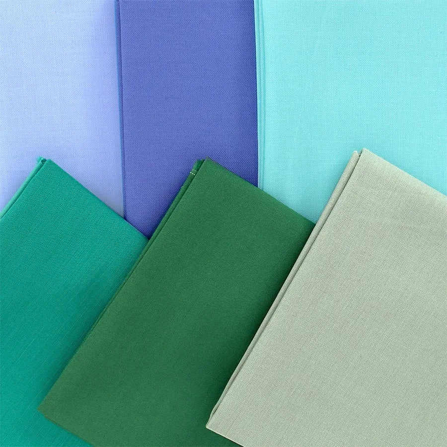 Happy Place Solids #4 Fat Quarter Bundle of 12 by Anna Maria Textiles