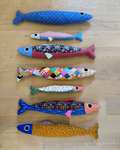Sardine Pillow Sewing Pattern by Woolly Petals