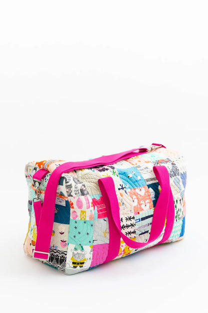 Patchwork Duffle Bag Paper Pattern - Knot + Thread Design