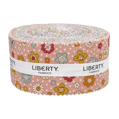 Liberty London - Meadow Flowers Rolie Polie Strips Lasenby Roll, 2.5"x 42"