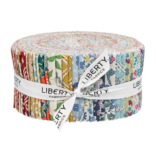 Liberty London - Meadow Flowers Rolie Polie Strips Lasenby Roll, 2.5"x 42"