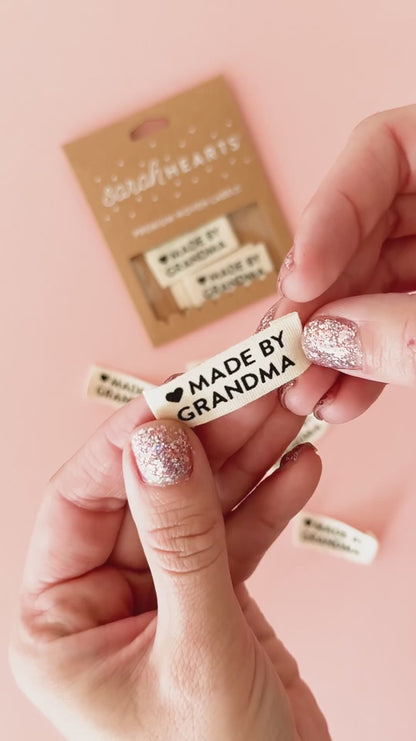 Made by Grandma Organic Cotton Sewing Labels
