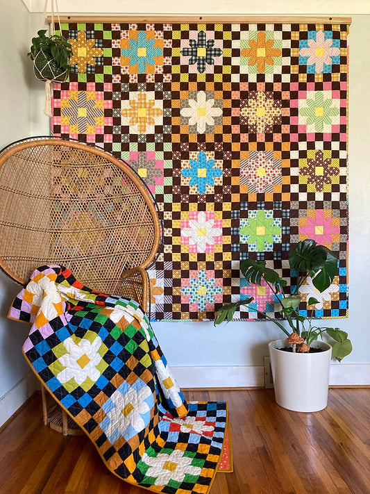 Retro Crochet Quilt Paper Pattern by The Retro Quilter