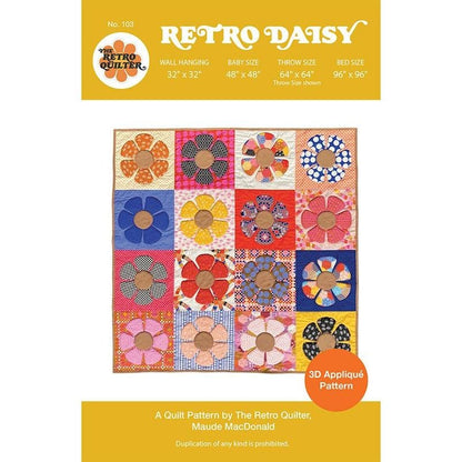 Retro Daisy Quilt Paper Pattern by The Retro Quilter