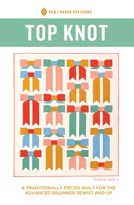 Top Knot Quilt Paper Pattern by Pen + Paper Patterns